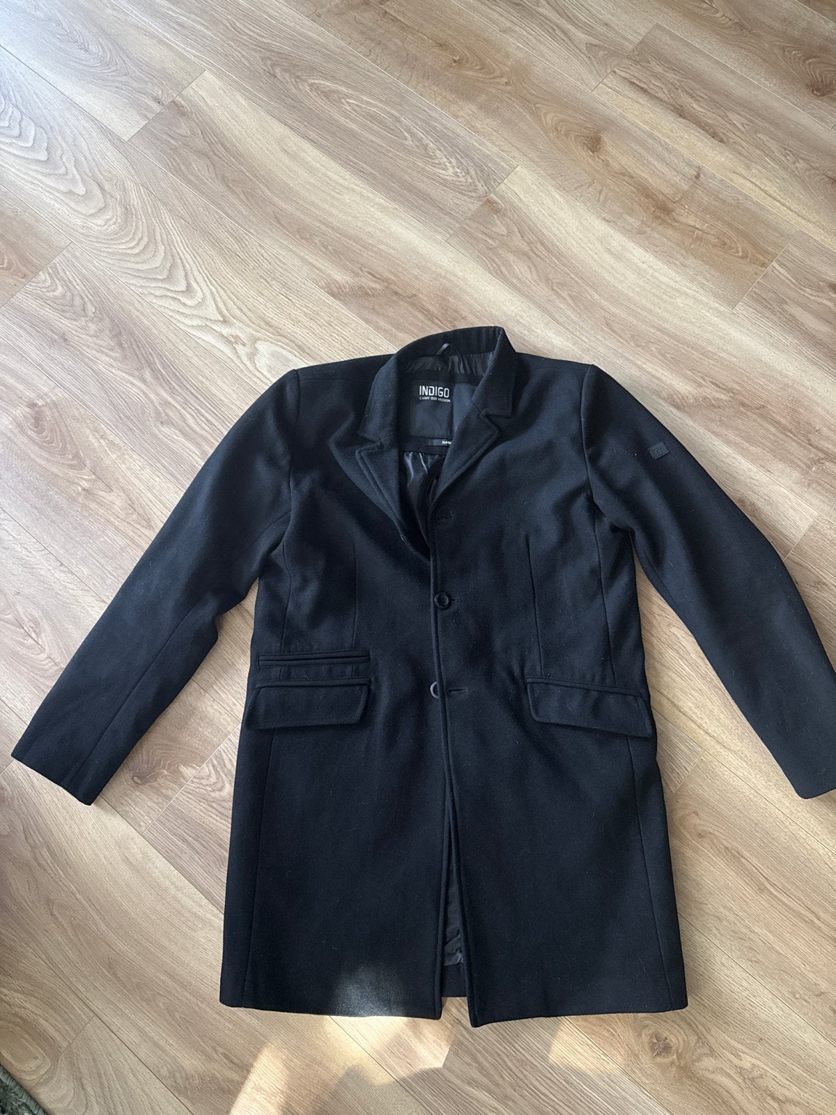 Mooie nette Indigo herenjas - Zwart, Maat XL, Ophalen of Verzenden, Nieuw, Maat 56/58 (XL), Zwart