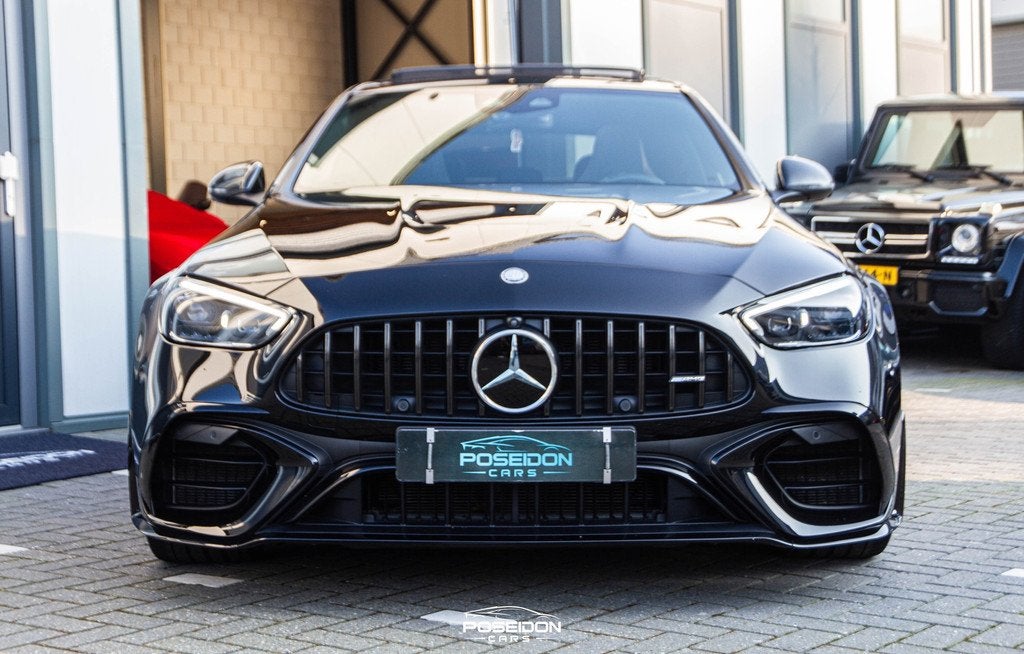 Mercedes-Benz C-klasse AMG 63 S E Performance PANO | HEAD-UP, Auto's, Automaat, Zwart, 4 cilinders, Zwart