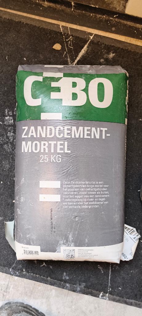 Cebo Zandcementmortel 25kg 11 zakken, Doe-het-zelf en Verbouw, Metselstenen, Ophalen, Nieuw, Overige typen