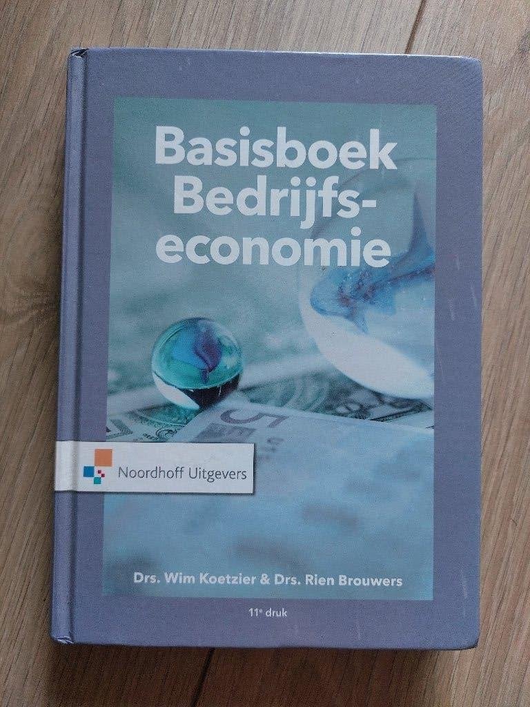 Basisboek Bedrijfseconomie (11e druk), Zo goed als nieuw, Noordhoff Uitgevers, Beta, HBO