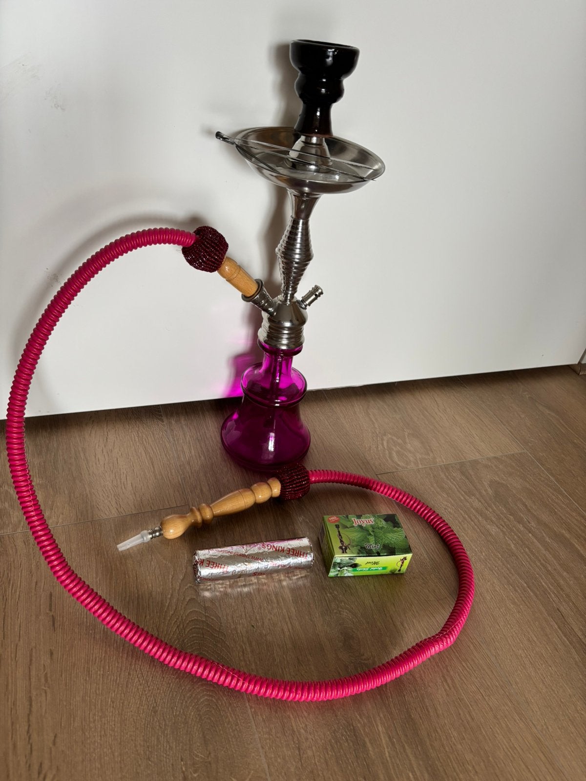 Roze waterpijp/shisha, Ophalen, Zo goed als nieuw, (Water)pijp