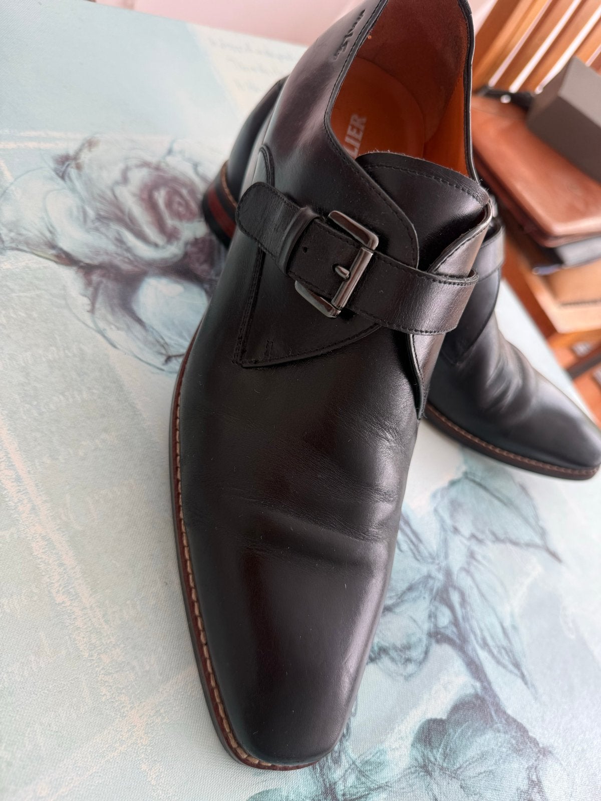 Van Lier Nette Schoenen Zwart Maat 43, Kleding | Heren, Schoenen, Ophalen of Verzenden, Zo goed als nieuw, Zwart, Veterschoenen