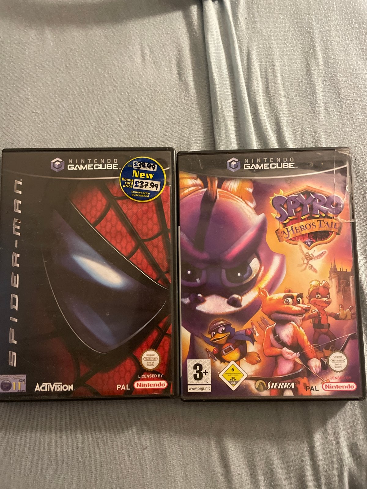 2 GameCube games: Spider-Man en Spyro A Hero's Tail, Avontuur en Actie, Gebruikt, 1 speler, Ophalen of Verzenden