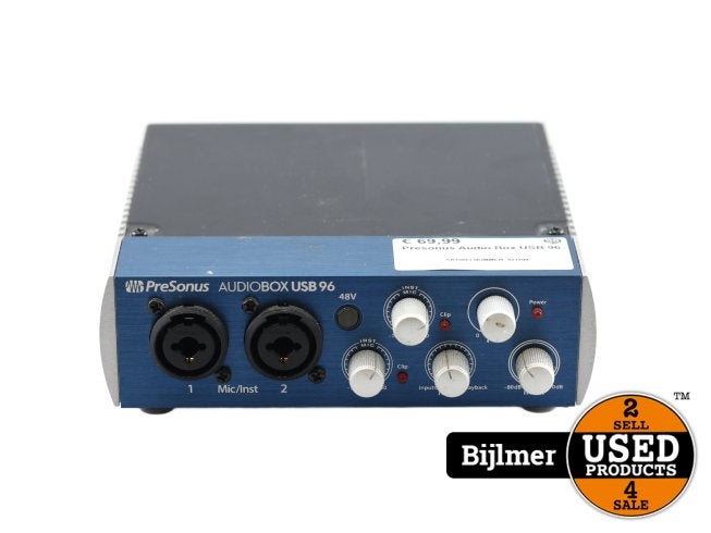 Presonus Audio Box USB 96, PreSonus, Zo goed als nieuw, https://www.presonus.com/contact-us, 18011 Grand Bay Court, Baton Rouge, LA 70809, Verenigde Staten