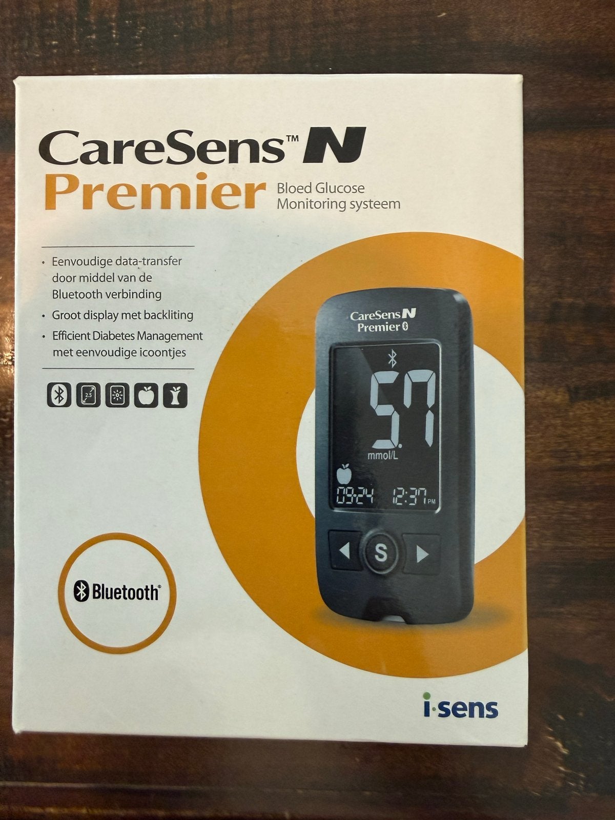 Nieuwe CareSens N Premier Bloedglucosemeter met Bluetooth, Ophalen of Verzenden, Nieuw, Overige typen