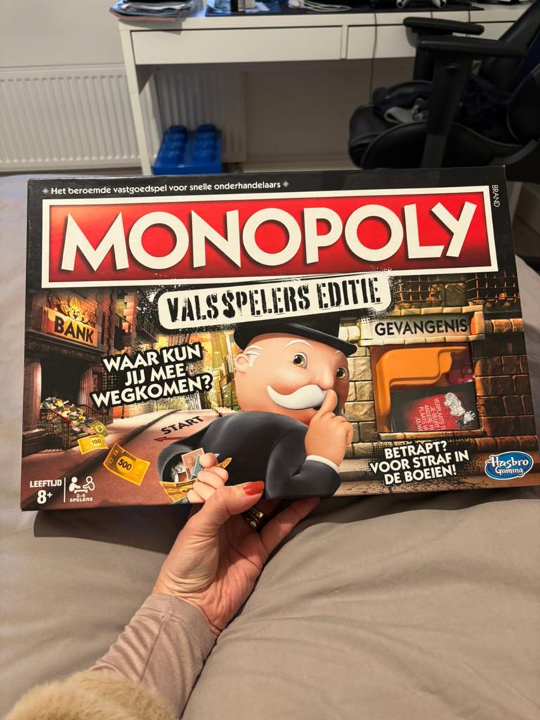 Monopoly valsspeler editie nieuwstaat!, Ophalen of Verzenden, Zo goed als nieuw