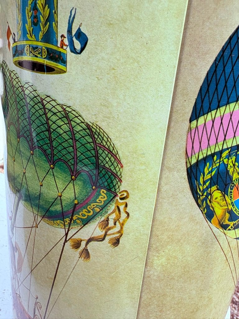 Zeldzame grote Piero Fornasetti blik - Jaren '60 luchtballon, Ophalen of Verzenden, Gebruikt, Overige, Overige merken