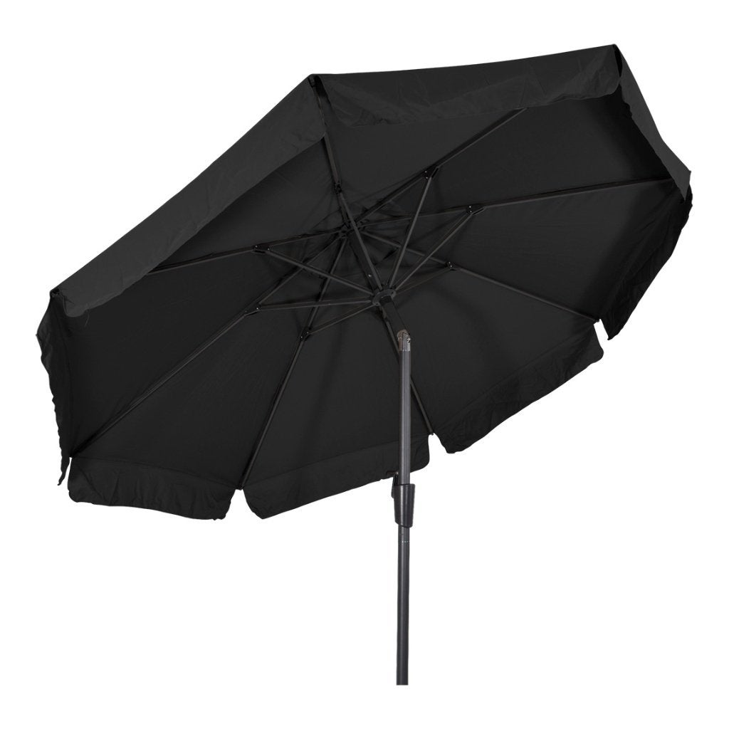 Parasol Libra rond 3 meter met molen kleur zwart, Info@edvonline.nl, Inductorstraat 9b 3903 KA Veenendaal, Kantelbaar, Nieuw