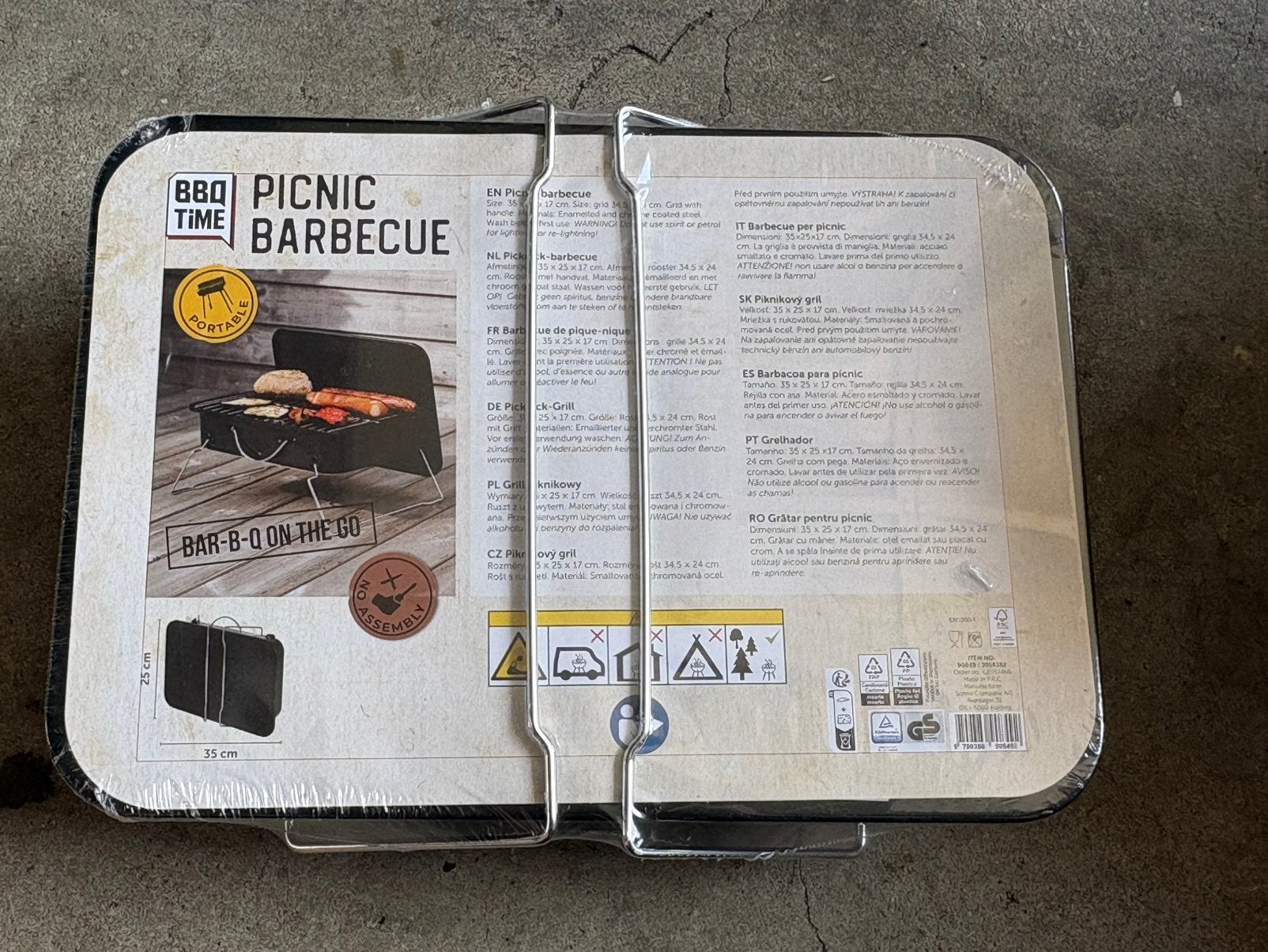 Draagbare tafel bbq, Ophalen of Verzenden, Nieuw