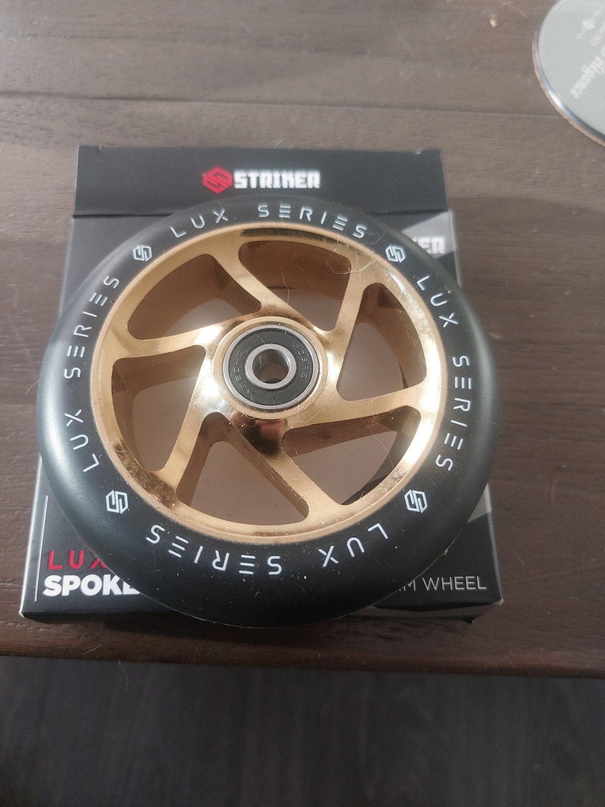 Striker Lux Series Spoked 110mm stepwiel goud, Ophalen, Nieuw, Overige typen, Striker