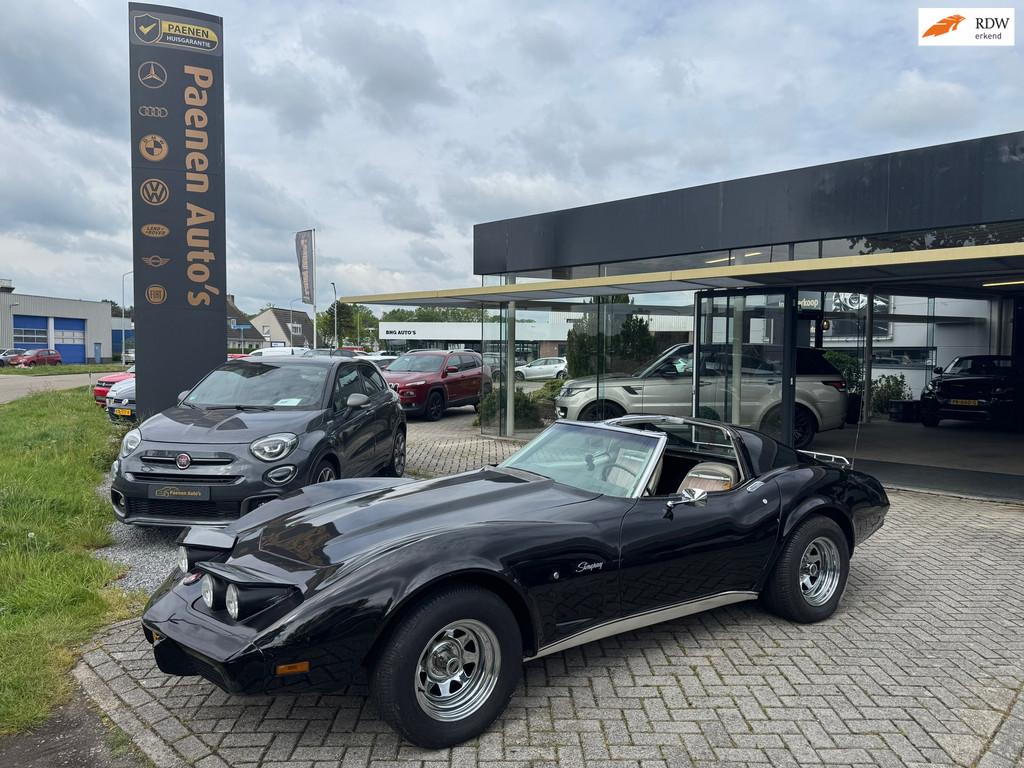 Chevrolet USA Corvette 1 YZ 37 350 ci.|Targa|1e Eigenaar, Auto's, Chevrolet, Automaat, Zwart, Bedrijf, Corvette