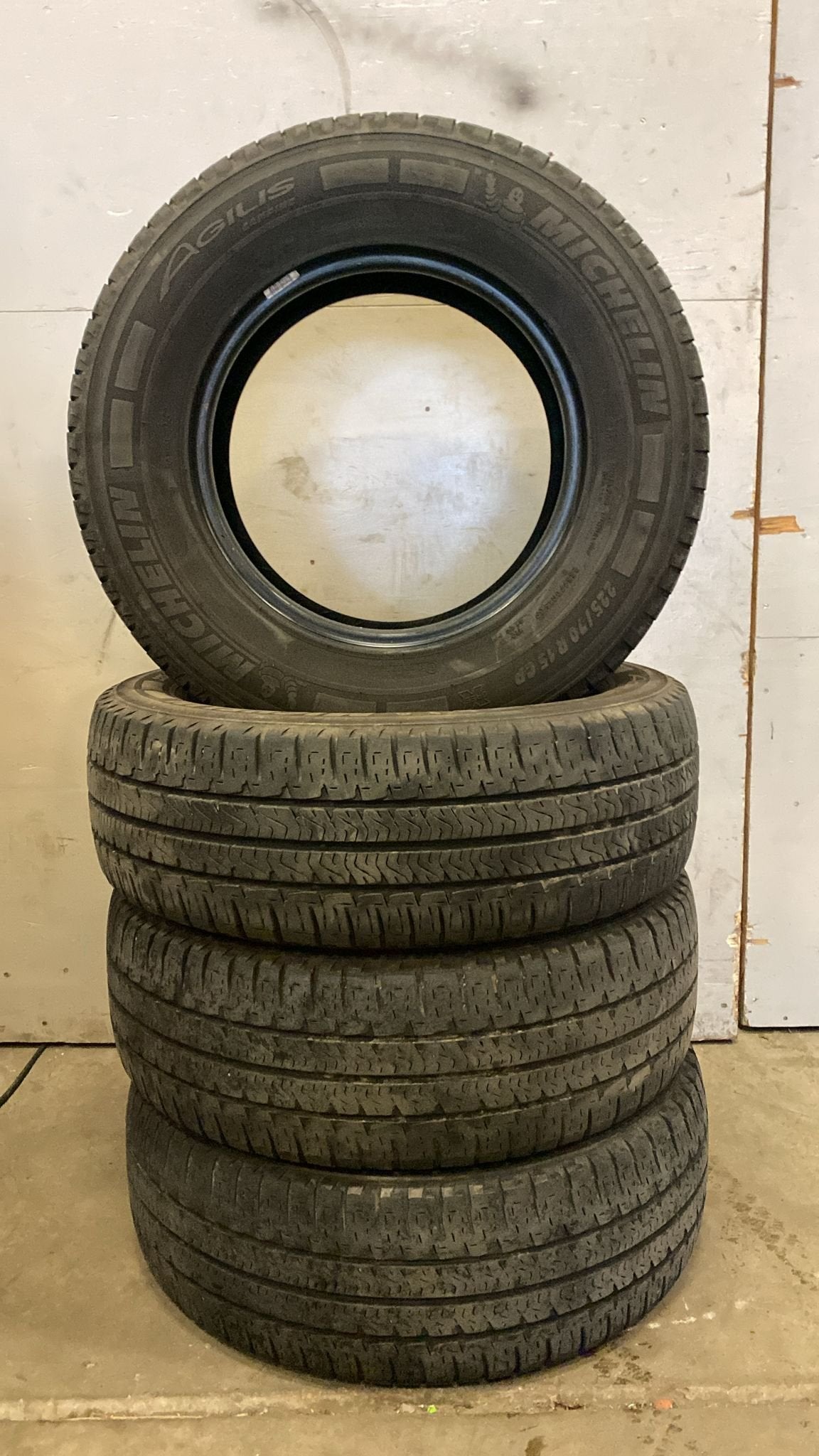 225-70-15CP 112Q Michelin Agilis Camping Zomer banden - Set, Gebruikt, -, -, Ophalen of Verzenden