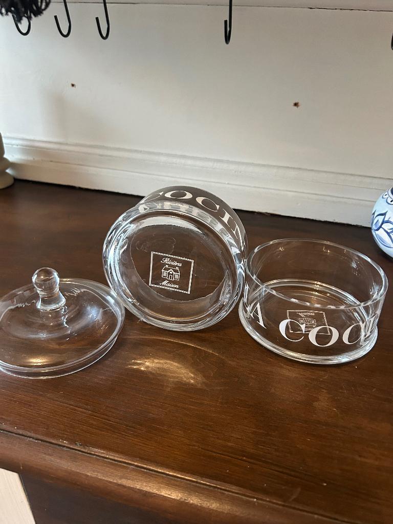Riviera Maison, Glas, Ophalen of Verzenden, Zo goed als nieuw, Voorraadpot