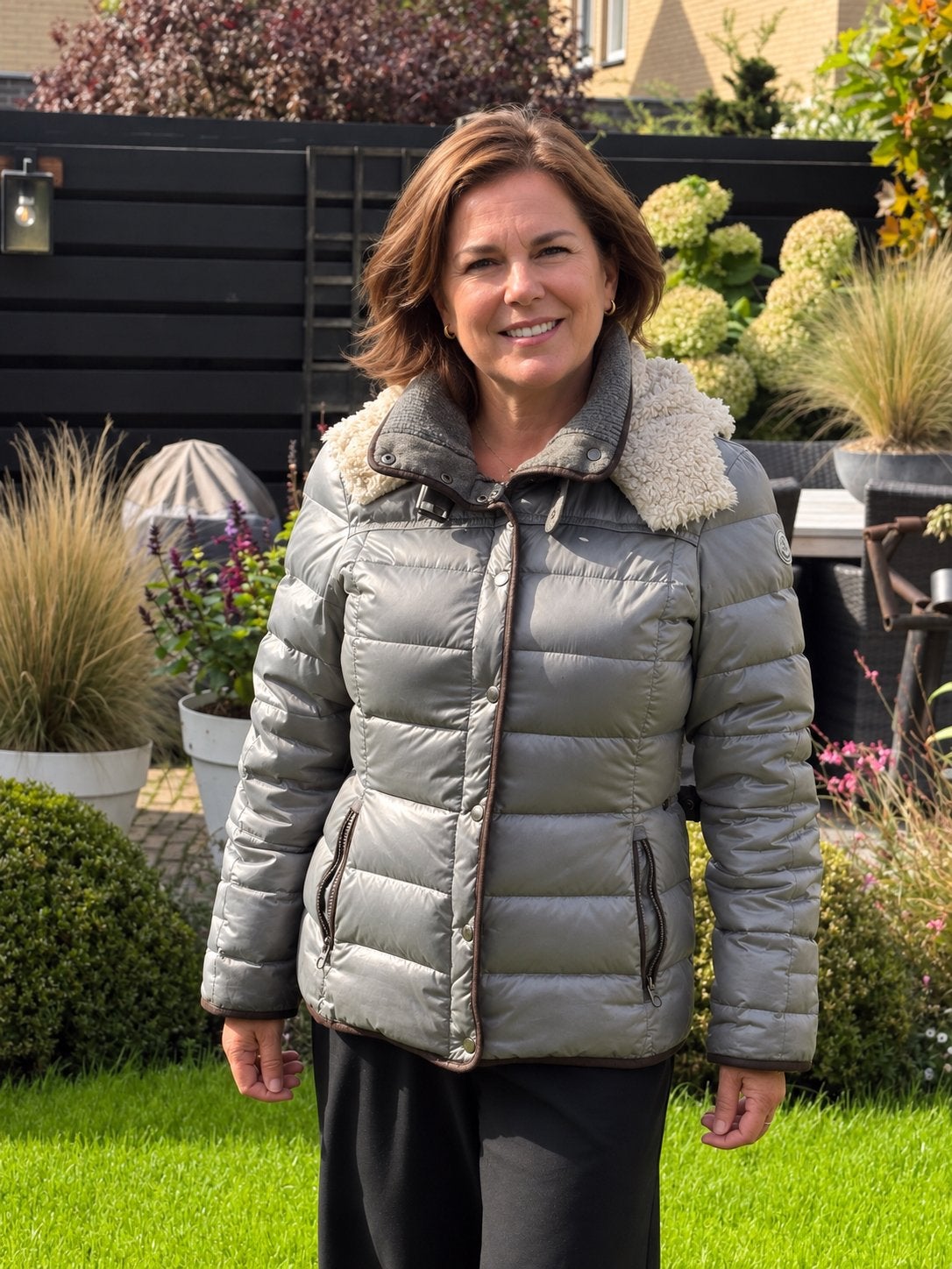 Milestone Dames Winterjas Maat M, Ophalen of Verzenden, Zo goed als nieuw, Maat 38/40 (M), Grijs