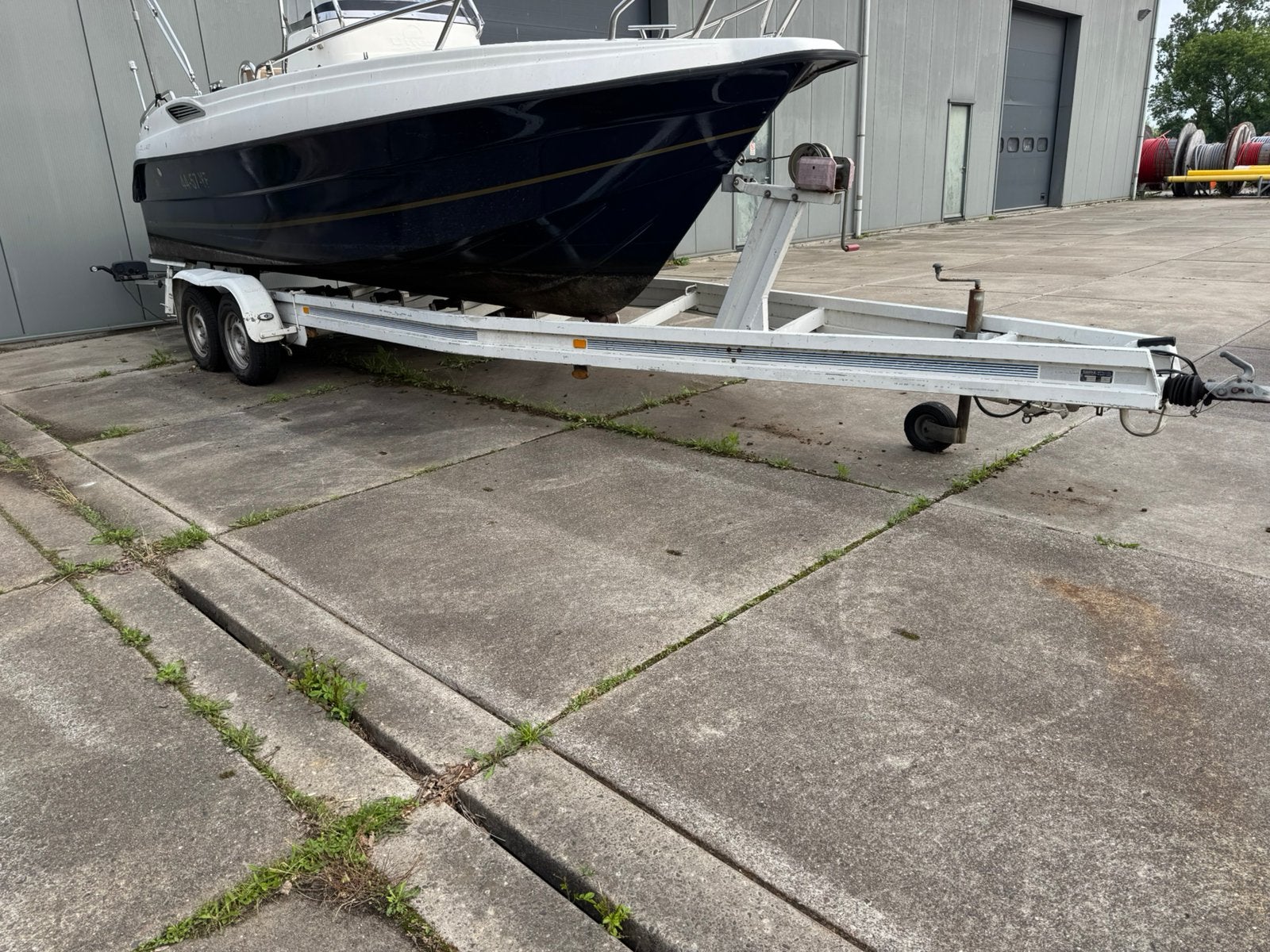 Harbeck BT3000 Aluminium boottrailer, Watersport en Boten, Boottrailers, Gebruikt, 6 tot 9 meter, Overige typen, 3000 kg of meer