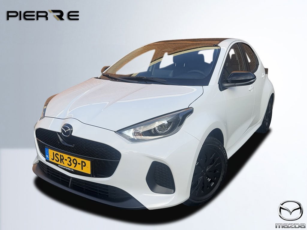 Mazda 2 Hybrid 1.5 Prime-Line (bj 2026, automaat), Auto's, Dealer onderhouden, Gebruikt, Wit, Bedrijf
