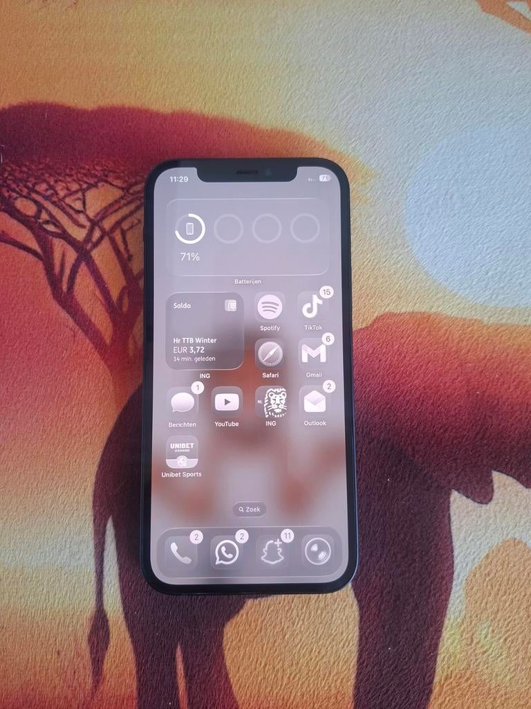 Apple iphone 12 64gb, Zwart, Ophalen of Verzenden, Zo goed als nieuw, IPhone 12