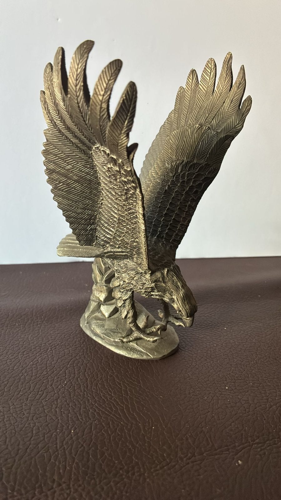 Vintage tinnen adelaar beeldje - Lance Fine Pewter, Ophalen, Zo goed als nieuw, Dier