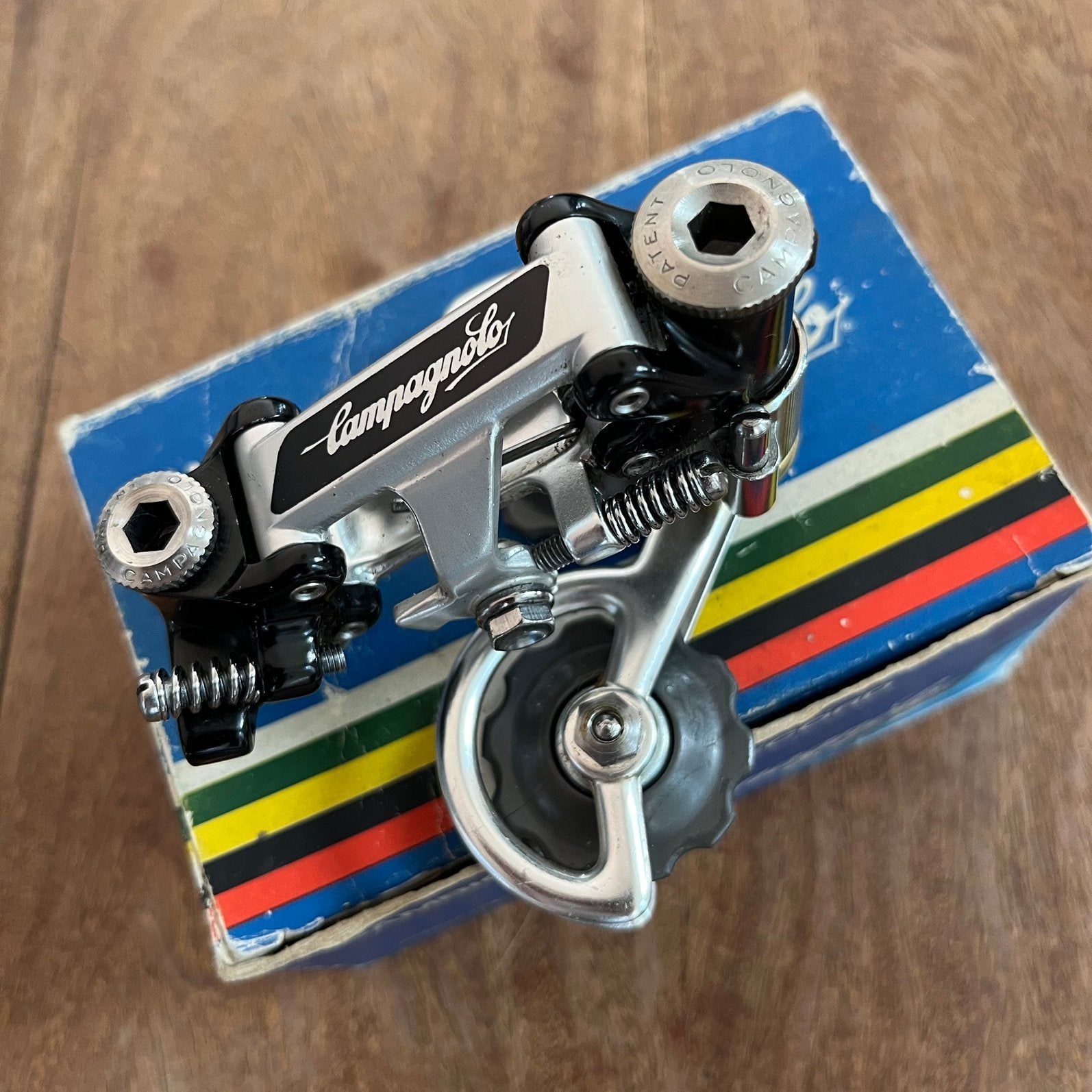 NOS Campagnolo Super Record achterderailleur, Titanium, Nieuw, Ophalen of Verzenden, Derailleur of Ketting