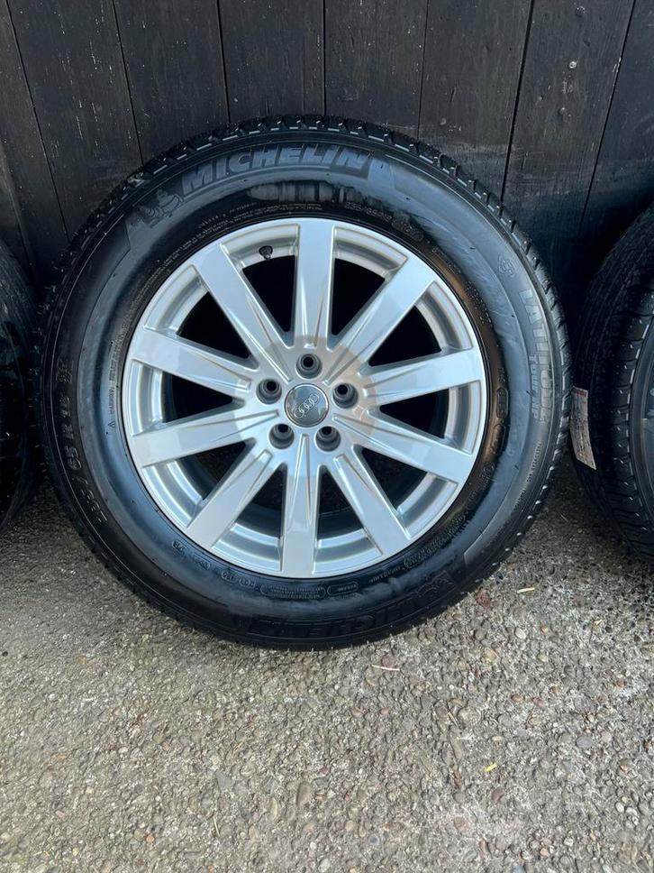 Originele Audi Q7 SQ7 velgen 5x112 18? Michelin 6mm zomerset, Auto-onderdelen, Niet ingevuld, 18 inch, Gebruikt, Banden en Velgen