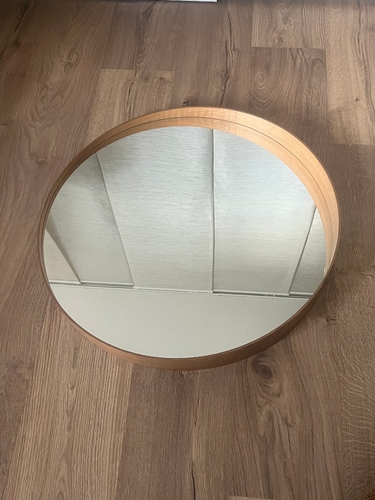 Stockholm spiegel, Huis en Inrichting, Woonaccessoires | Spiegels, Ophalen, Rond, Zo goed als nieuw, 75 tot 100 cm