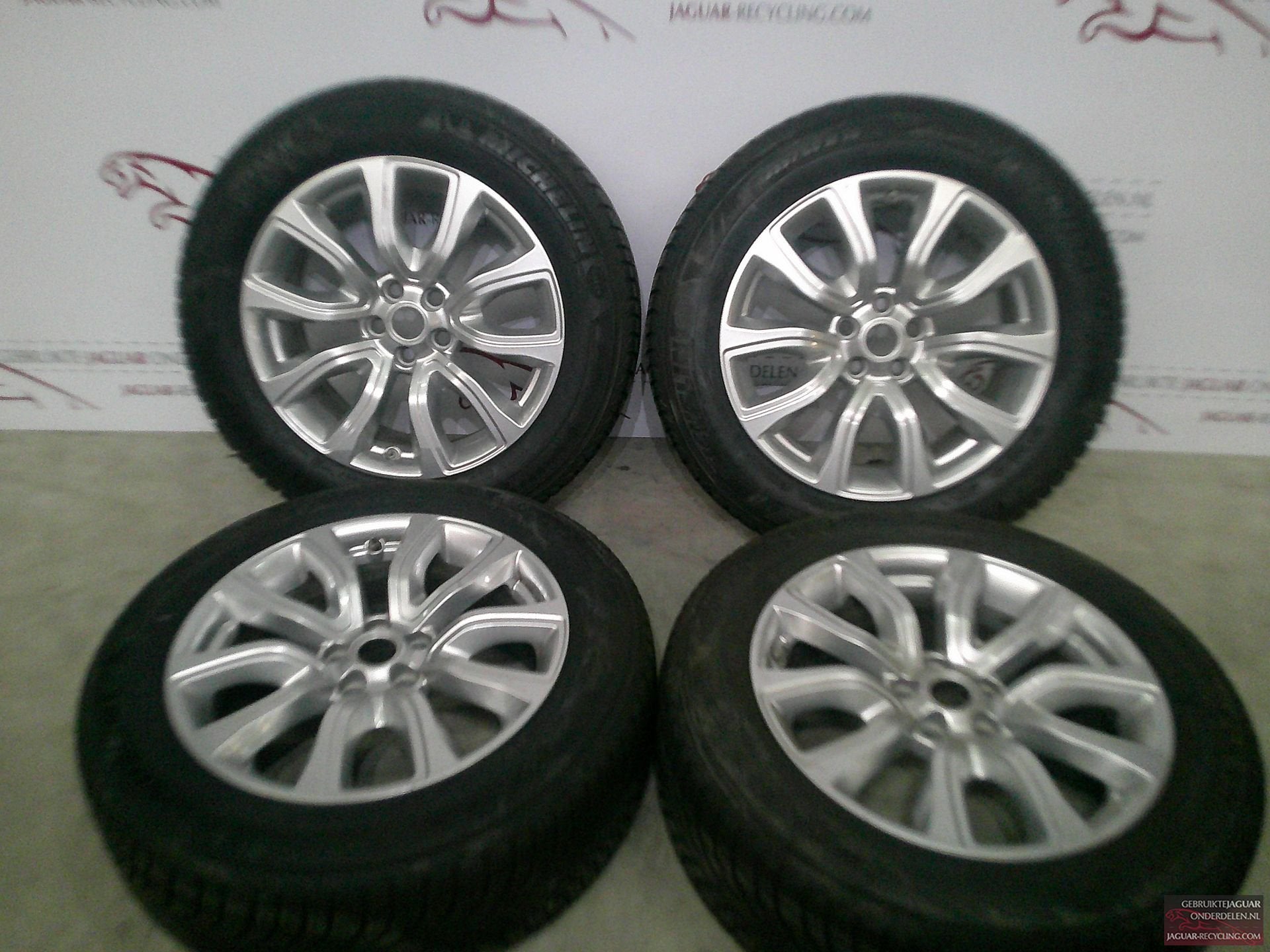 18″ Velgen set 5 dubbelspaak Range Rover Evoque met Michelin, Auto-onderdelen, Banden en Velgen, 18 inch, Gebruikt, -, -