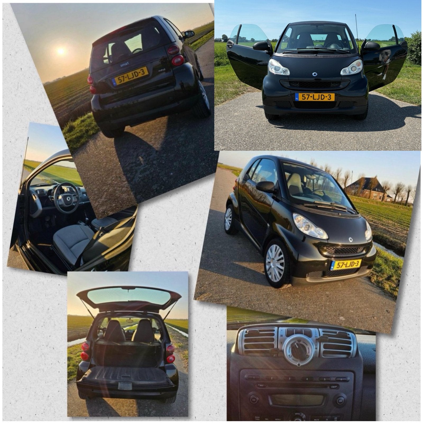 Smart Fortwo Coupé MHD | 2010 | Zwart | Airco | beurt + APK, Auto's, Automaat, Achterwielaandrijving, 18 €/maand, 61 pk