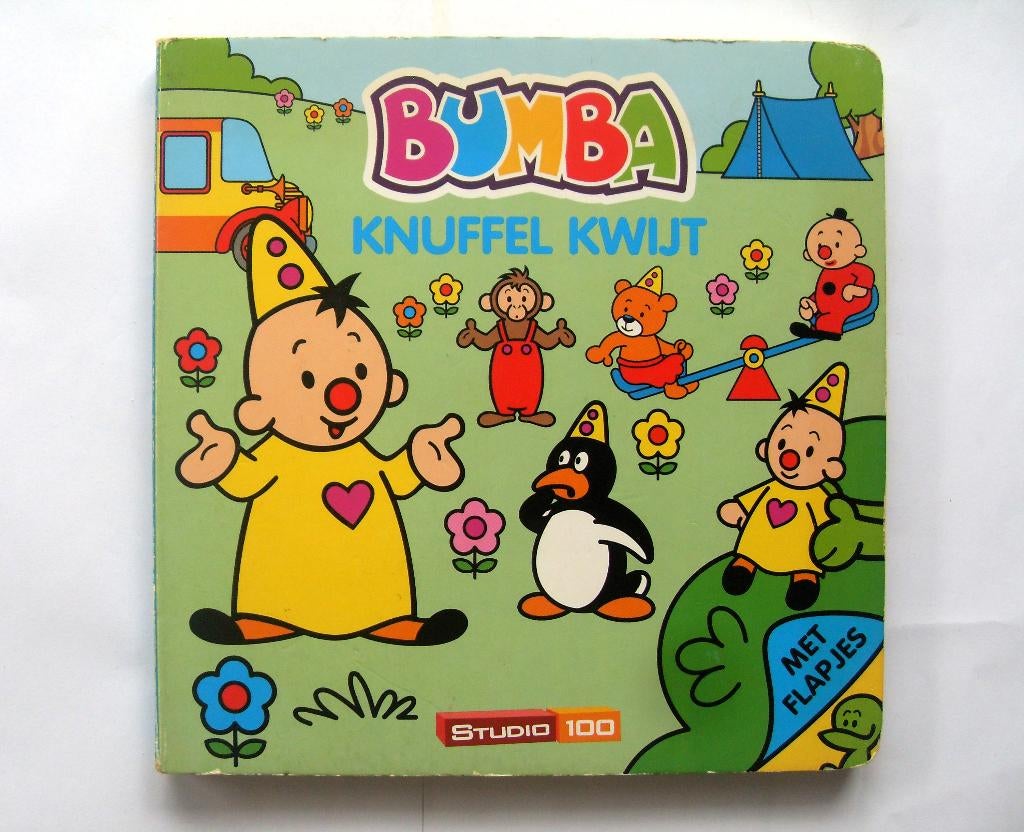 Bumba flapjesboek - knuffel kwijt - studio 100, Ophalen of Verzenden, Zo goed als nieuw, Studio 100, Uitklap-, Voel- of Ontdekboek