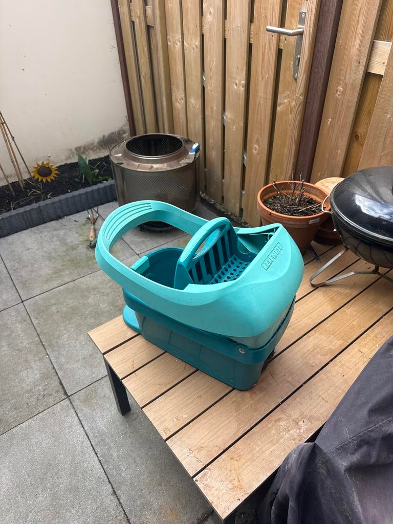 Leifheit Profi emmer met pers en wielen, Ophalen of Verzenden, Glas, Zo goed als nieuw