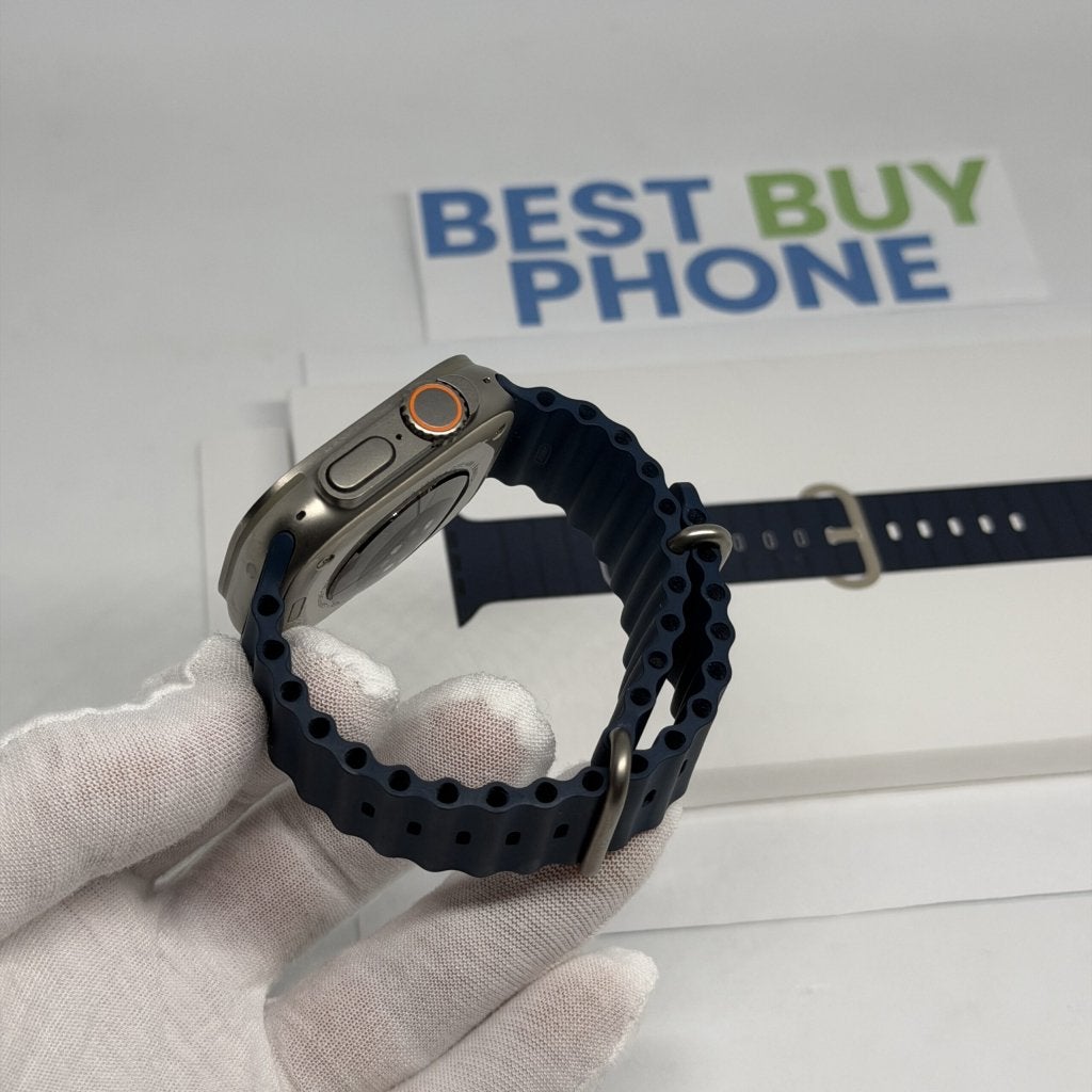 Apple Watch Ultra 2 grijs /oceaan band /88% batt /garantie, Apple, Zo goed als nieuw, Support@apple.com, Apple Park Way, Cupertino, California