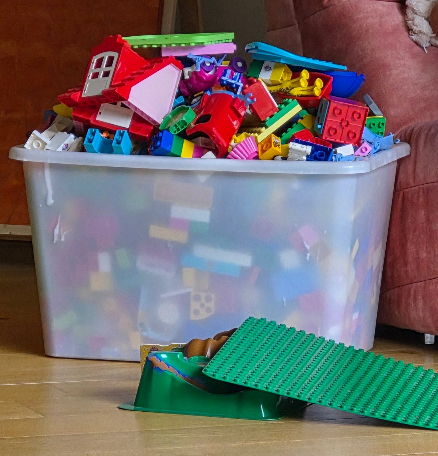 enorme hoeveelheid Duplo, Ophalen, Zo goed als nieuw