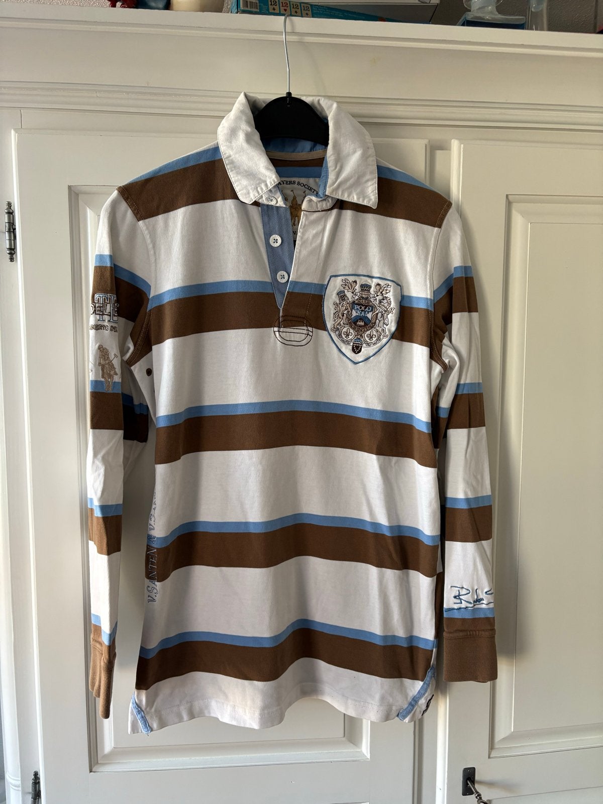 Heren Rugby Shirt Santen van Santen, Ophalen of Verzenden, Zo goed als nieuw, Maat 46 (S) of kleiner, Meerkleurig