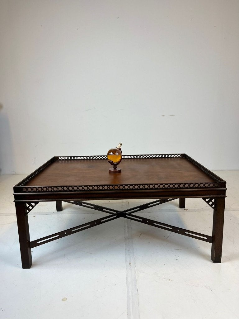 Mahoniehouten Chinese cocktailtafel in Chippendale-stijl, Antiek en Kunst, Ophalen of Verzenden