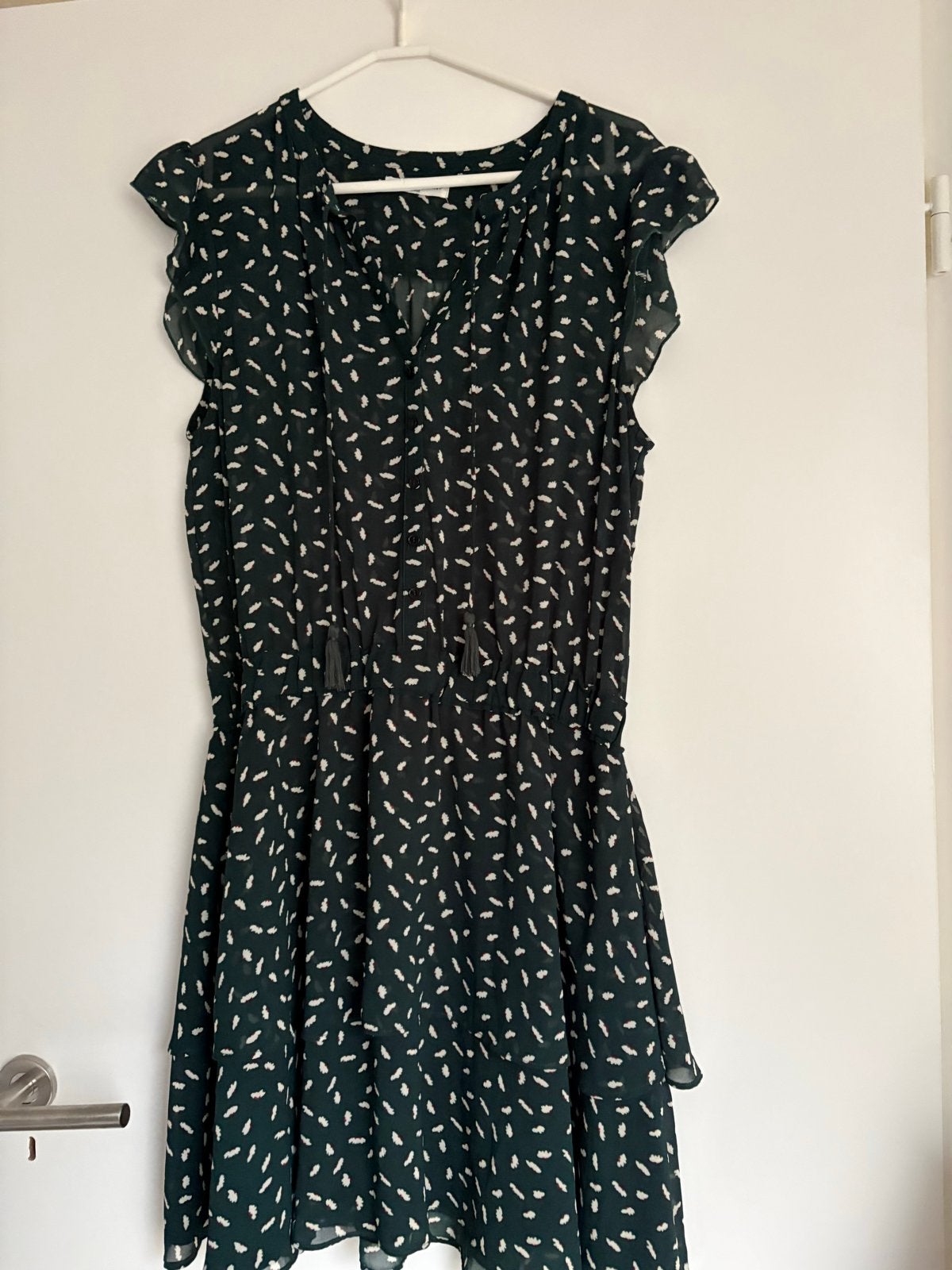Circle of Trust Gasy Dress - Donkergroen met print, Maat 42/44 (L), Ophalen of Verzenden, Zo goed als nieuw, Boven de knie