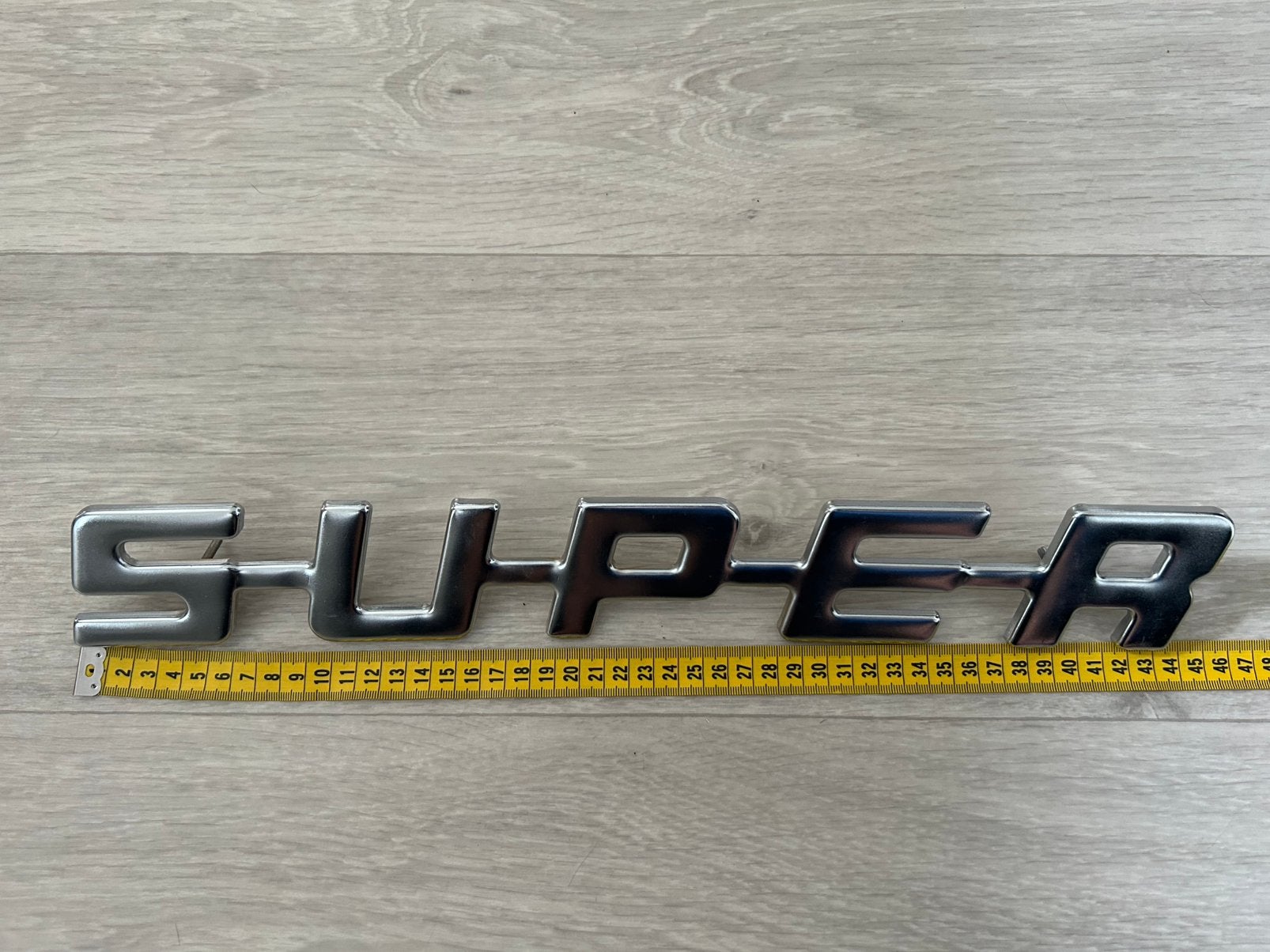 origineel verchroomd Scania 'Super' embleem, Ophalen of Verzenden