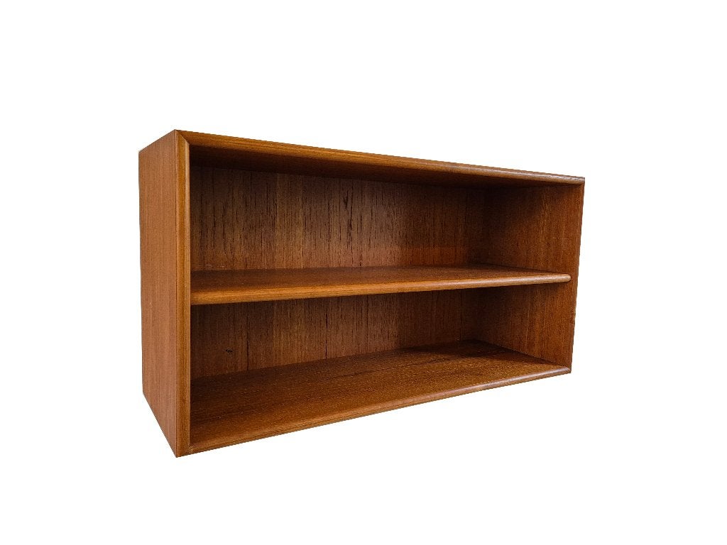 Schitterende teak Deens design wandkast boekenkast, Ophalen, Met plank(en), Gebruikt, Minder dan 150 cm