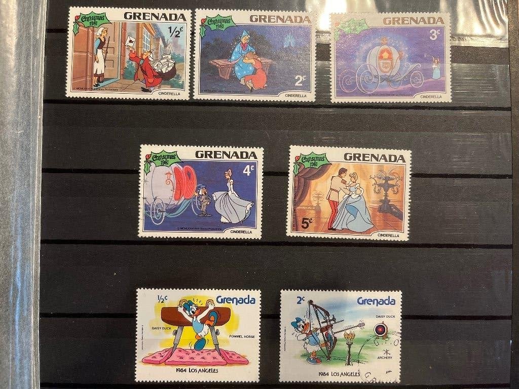 Grenada Disney zegels, Postzegels en Munten, Ophalen of Verzenden, Buitenland