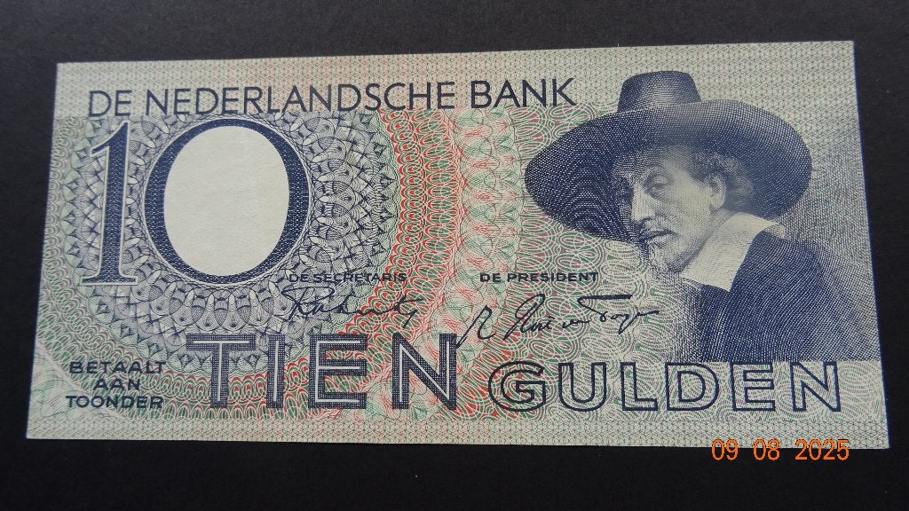 10 Gld 1943 UNC, Ophalen of Verzenden, 10 gulden, Los biljet