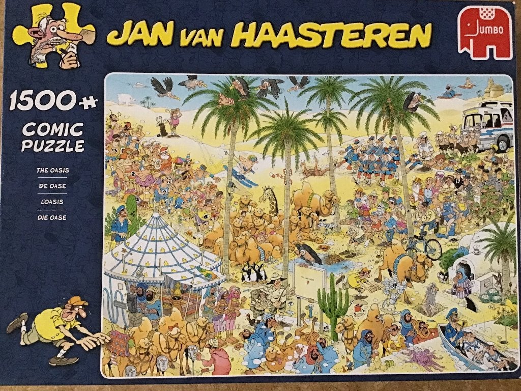 Jan van Haasteren De Oasis, Ophalen of Verzenden, 500 t/m 1500 stukjes, Zo goed als nieuw, Legpuzzel