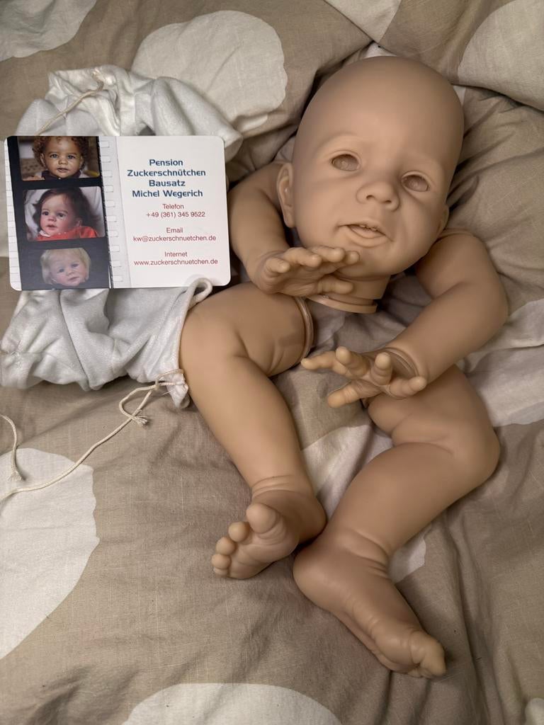 Reborn kit michel, Verzenden, Zo goed als nieuw, Babypop