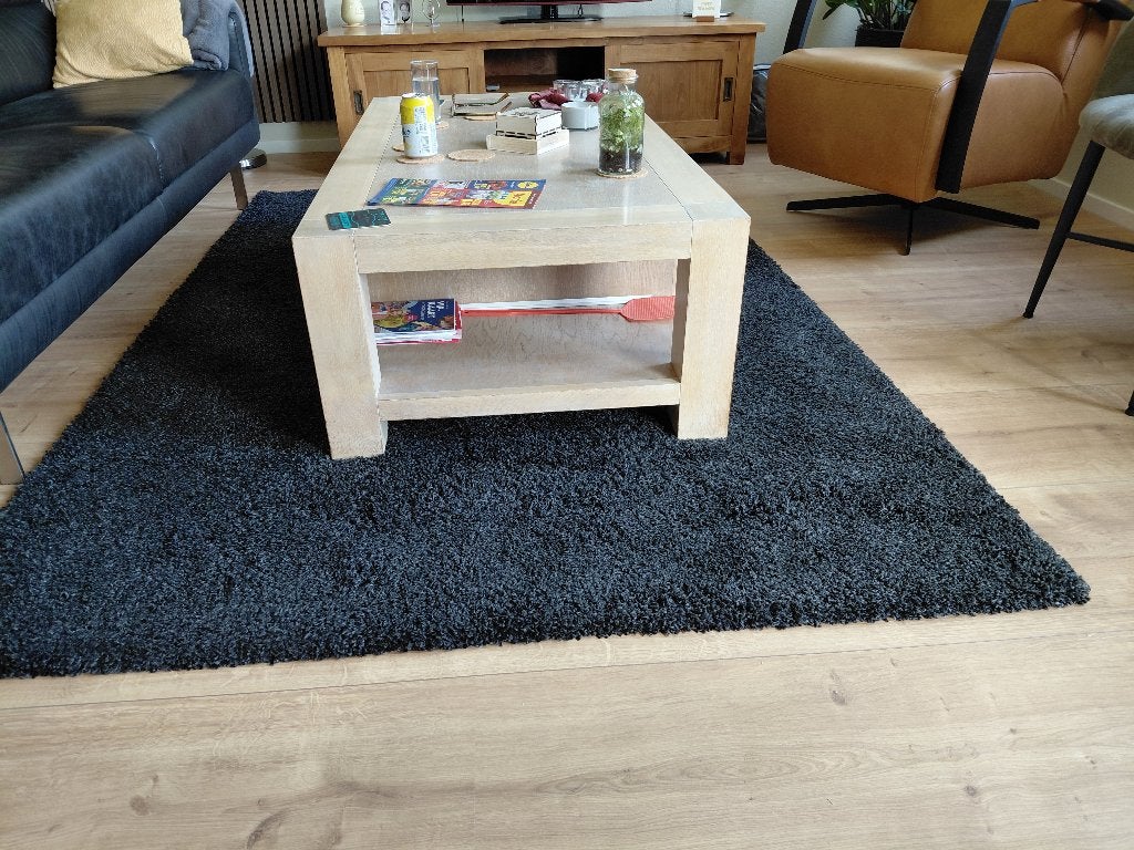 vloerkleed, zwart, Huis en Inrichting, Stoffering | Tapijten en Kleden, Ophalen, Zwart, 200 cm of meer, Zo goed als nieuw