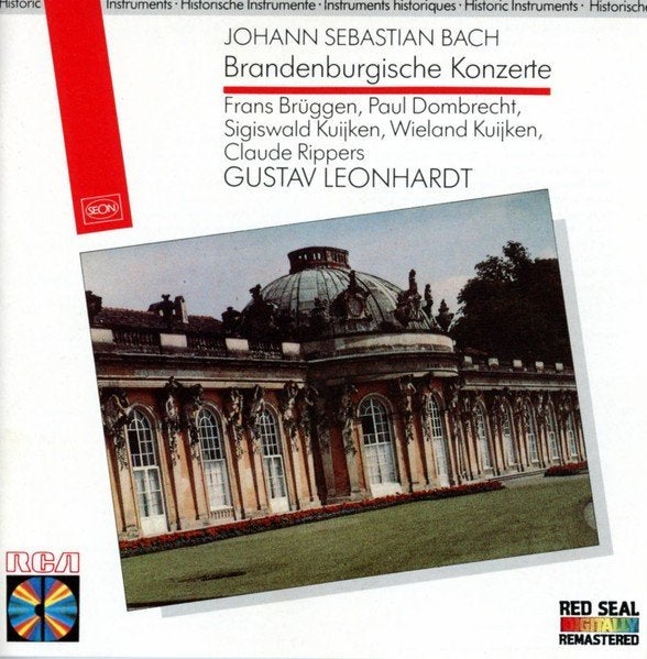 BACH Brandenburgische konzerte 2 - CD LEONHARDT RCA TOP COND, Cd's en Dvd's, Ophalen of Verzenden, Barok, Zo goed als nieuw, Orkest of Ballet