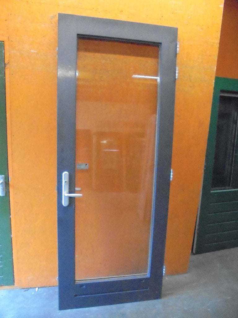 Buitendeur dubbel(hr++glas), 94 x 239 (nr. MM178), Ophalen, 80 tot 100 cm, 215 cm of meer, Glas