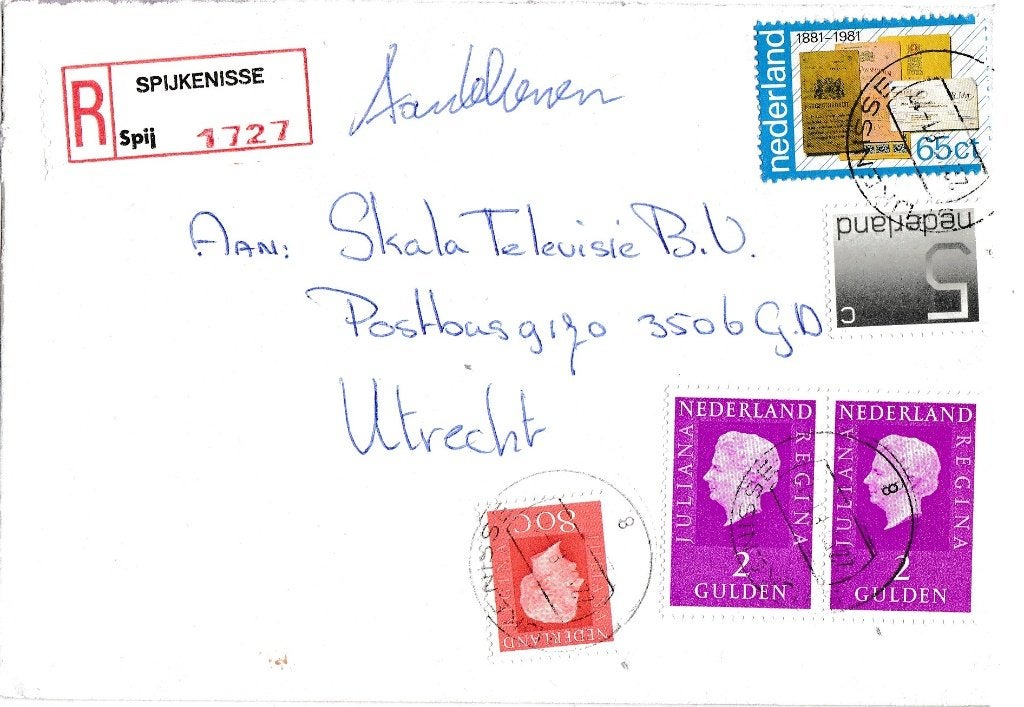 Nederland - R-brief – Spijkenisse - 1727, Verzenden, Envelop