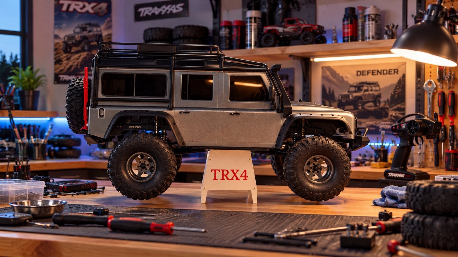 Standaard / workstand voor Traxxas TRX4 RC Auto, Ophalen of Verzenden, Nieuw, Schaal 1:10, Onderdeel