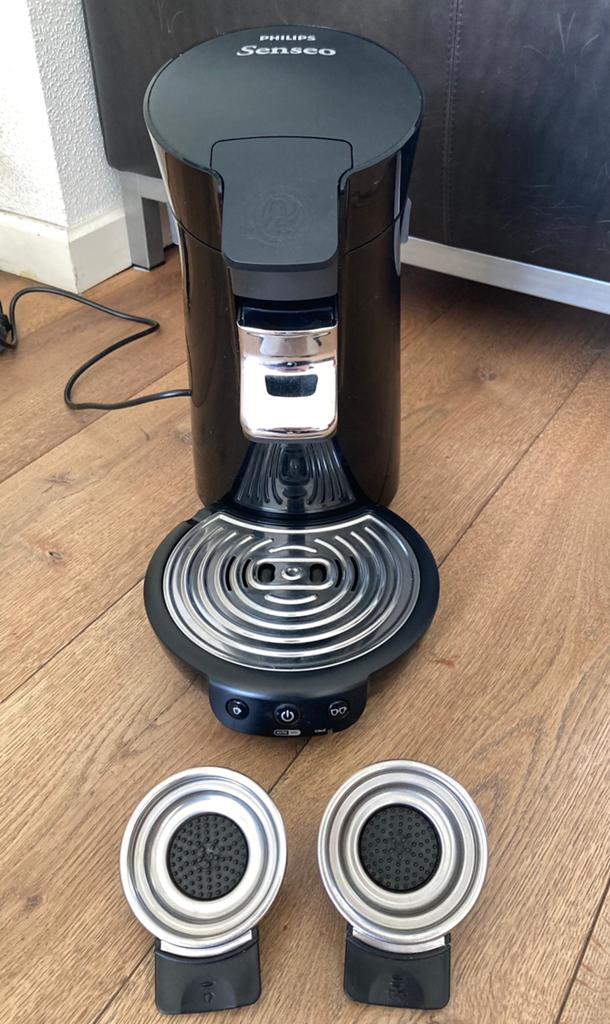 Philips Senseo zwart grijs 2 padhouders Douwe Egberts, Ophalen of Verzenden, Koffiemachine, Koffiepads en cups, Afneembaar waterreservoir