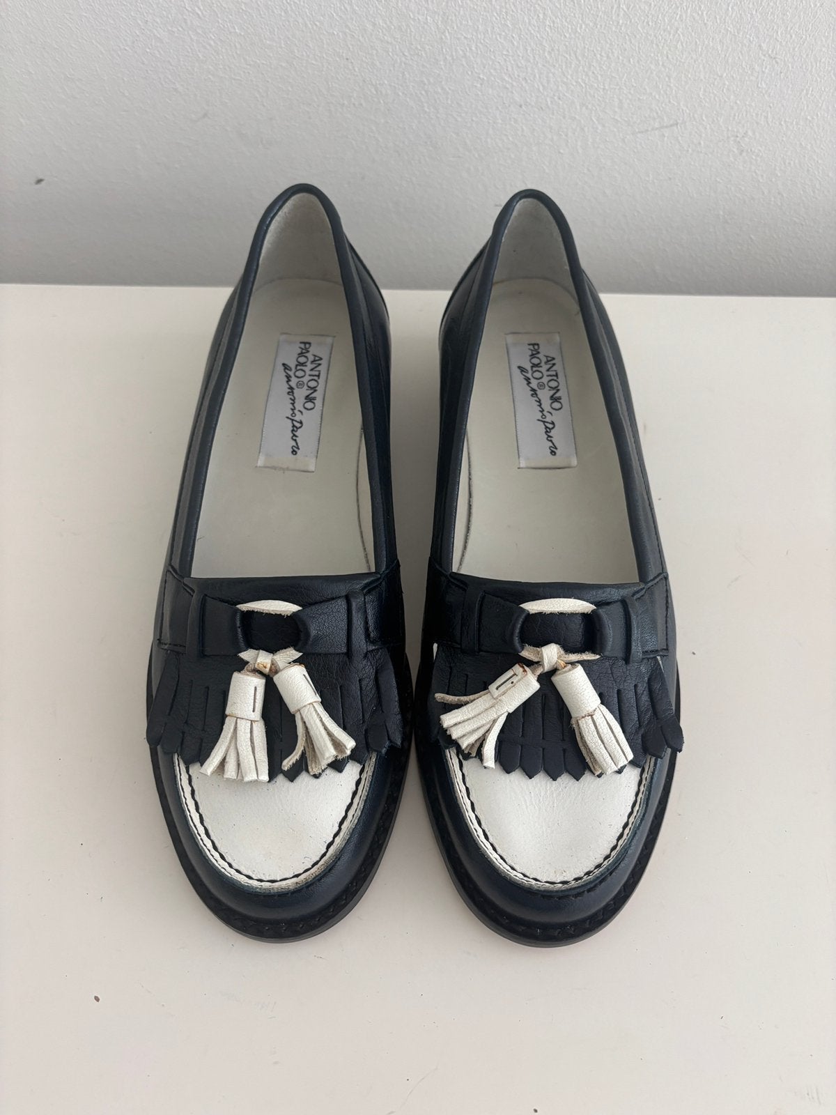Antonio Paolo blauw wit college schoen maat 37 NIEUW, Verzenden, Nieuw, Blauw