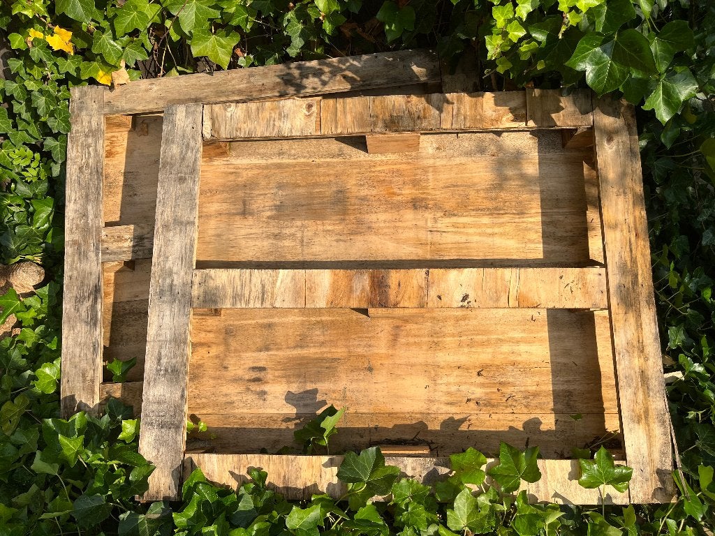 Houten pallets 7 stuks gratis af te halen, Ophalen, Gebruikt, Minder dan 180 cm, Planken