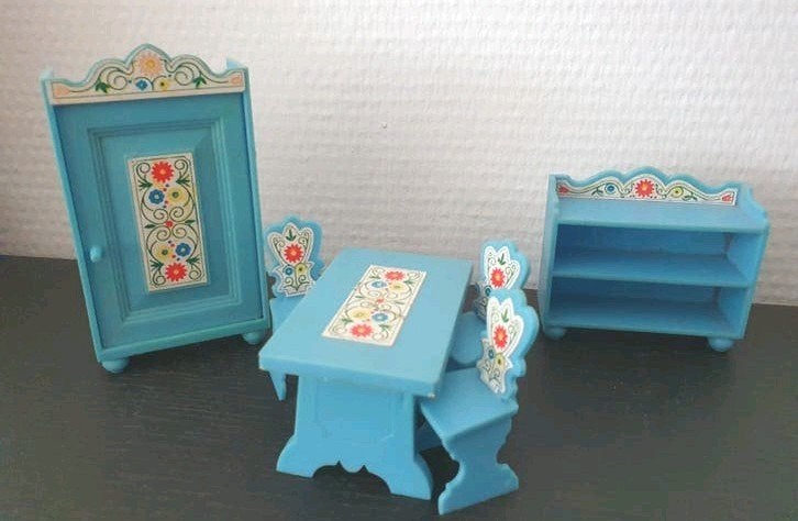 Poppenhuis meubels Vintage, Ophalen of Verzenden, Zo goed als nieuw, Poppenhuis