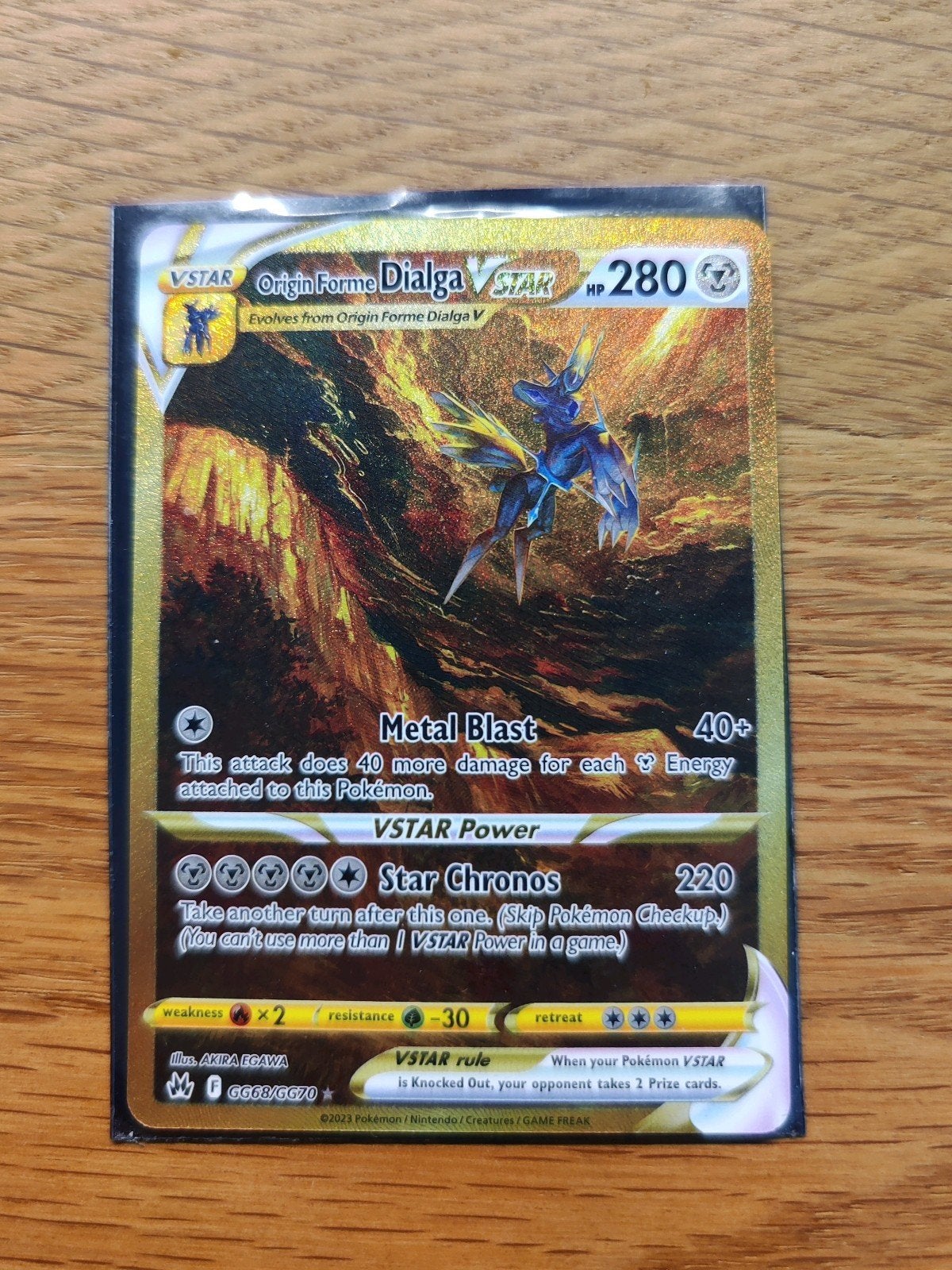 Pokemon kaart; Orgin Forme Dialga Vstar, Ophalen of Verzenden, Nieuw, Losse kaart